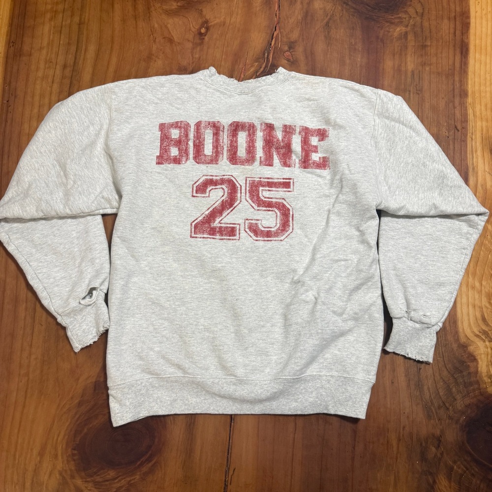Benson Boone Men's Sweatshirt Medium American Heart Distressed Football R3-16 - Picture 5 of 7